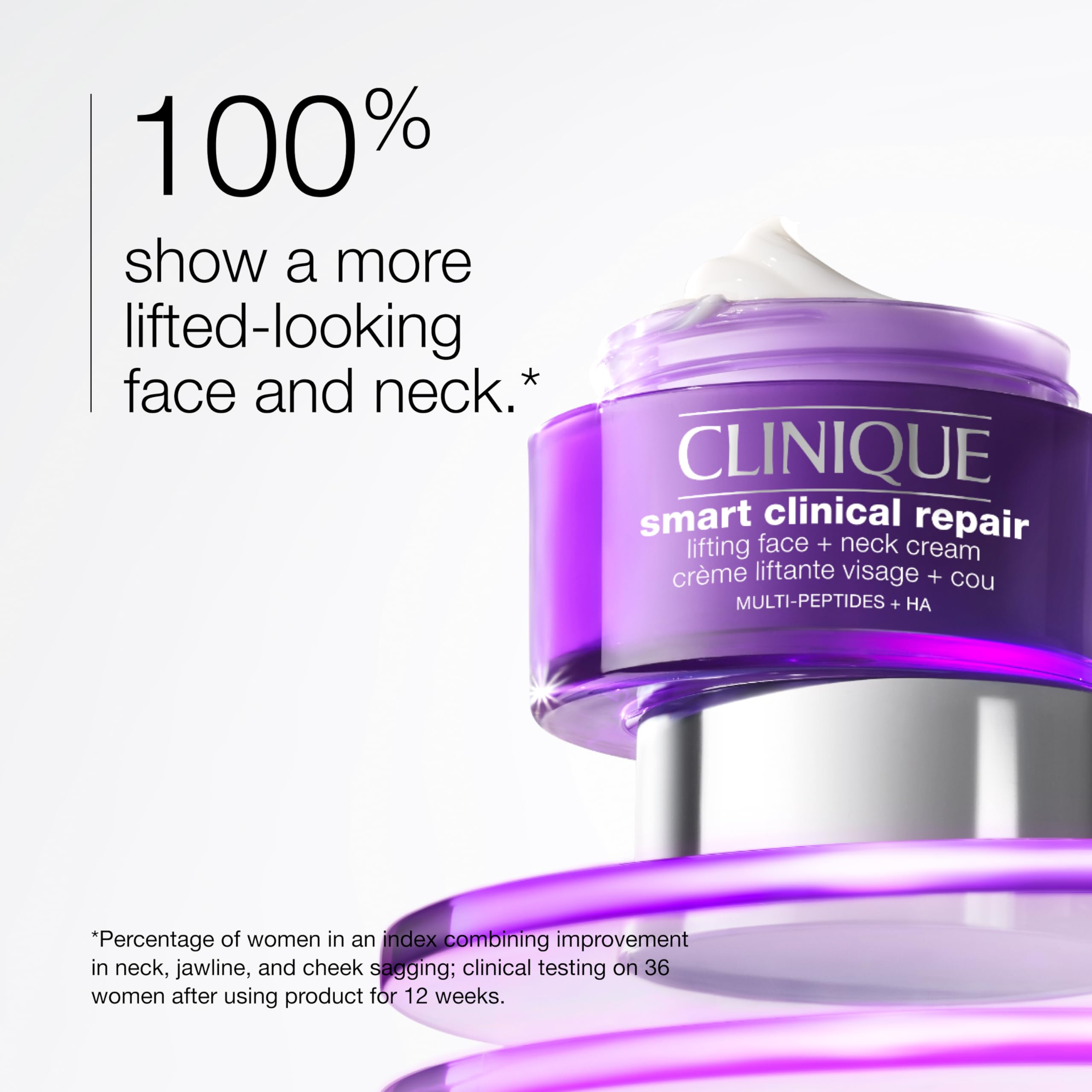 Clinique close-up of cream texture highlighting hydrating cushiony feel