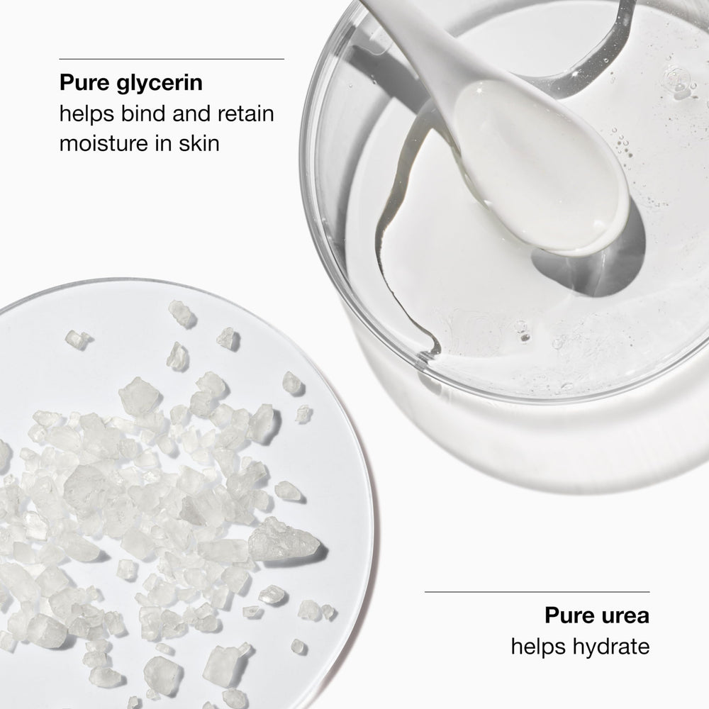 Clinique lotion swatch texture demonstrating lightweight absorption and hydration