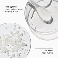 Clinique lotion swatch texture demonstrating lightweight absorption and hydration