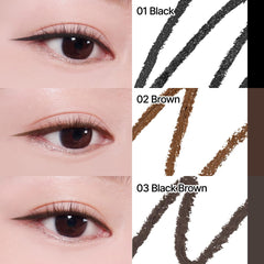 CLIO PROFESSIONAL pencil applied along lashline showing clean, sharp definition