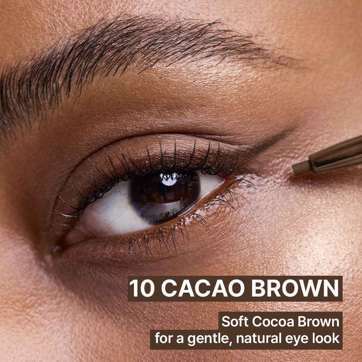 CLIO PROFESSIONAL smooth cocoa-brown stroke demonstrating tug-free glide