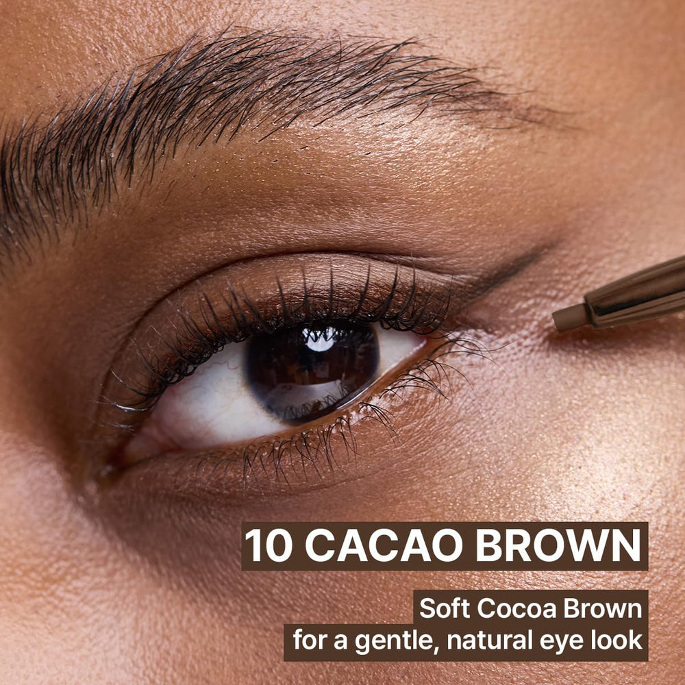 CLIO PROFESSIONAL smooth cocoa-brown stroke demonstrating tug-free glide