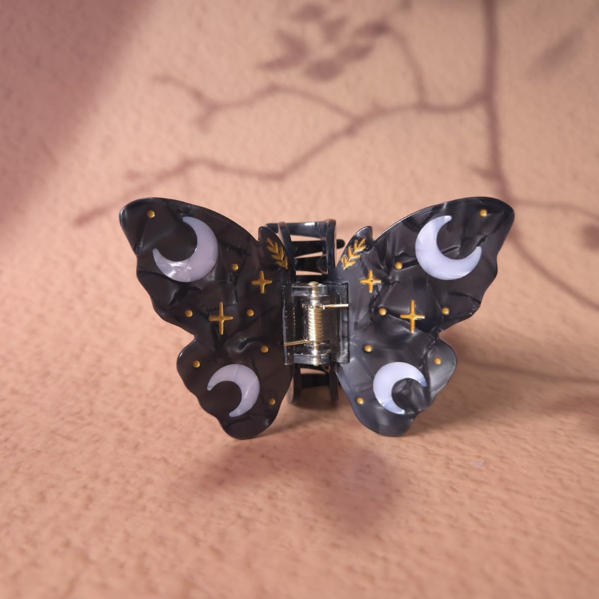 Clip Sugar butterfly clip spring detail with plastic coating for rust-resistant reliability