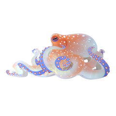 Clip Sugar octopus clip front view showing pink acetate and decorative design benefit