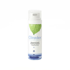Cliradex foam front bottle showing clean packaging and product benefit