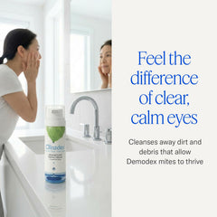Cliradex dispensing white foam demonstrating easy application and control