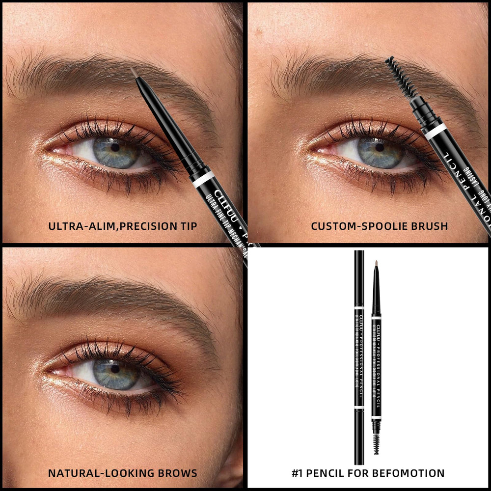 CLLFUU before and after brows showing fuller natural-looking definition