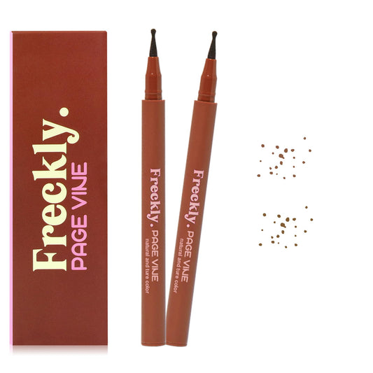CLLFUU packaging front view showing both freckle pens and shade labels for easy selection