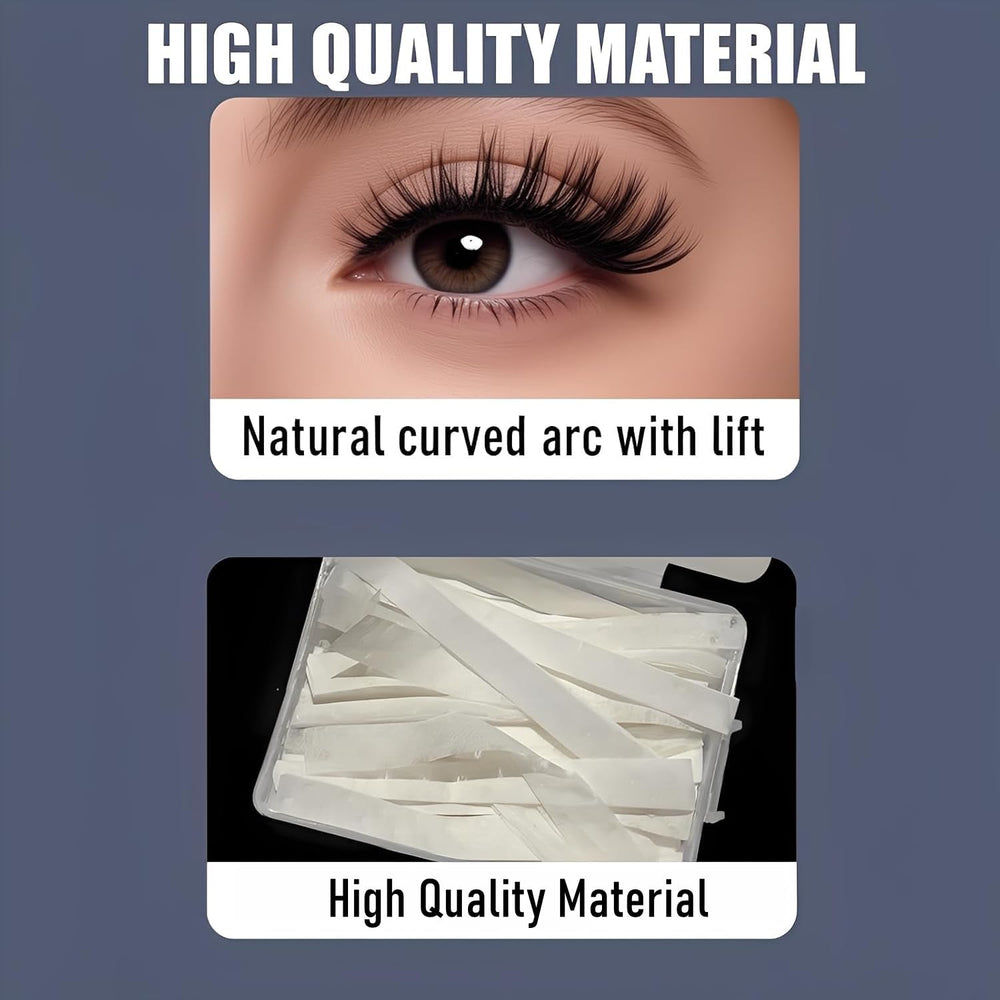 CLLFUU in-use salon application securing lashes for even lifting