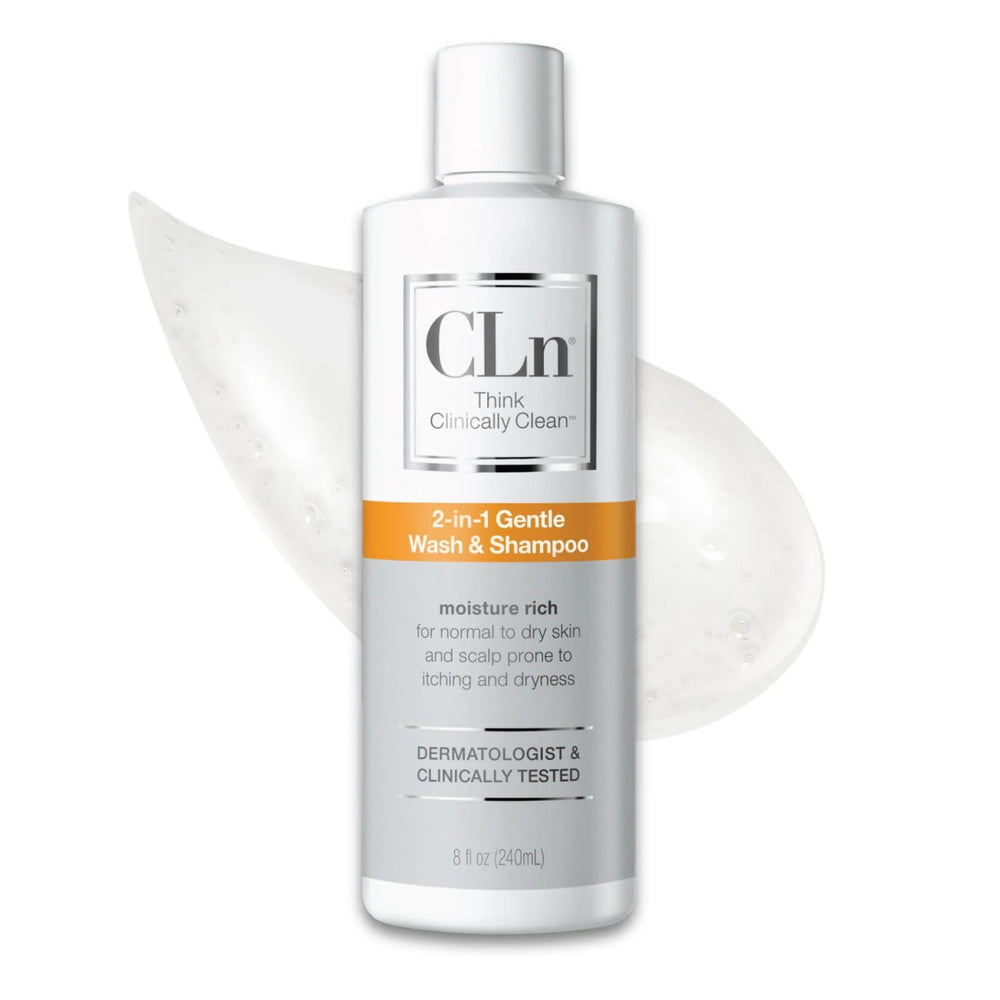 CLn front bottle showing product name and fragrance-free benefit