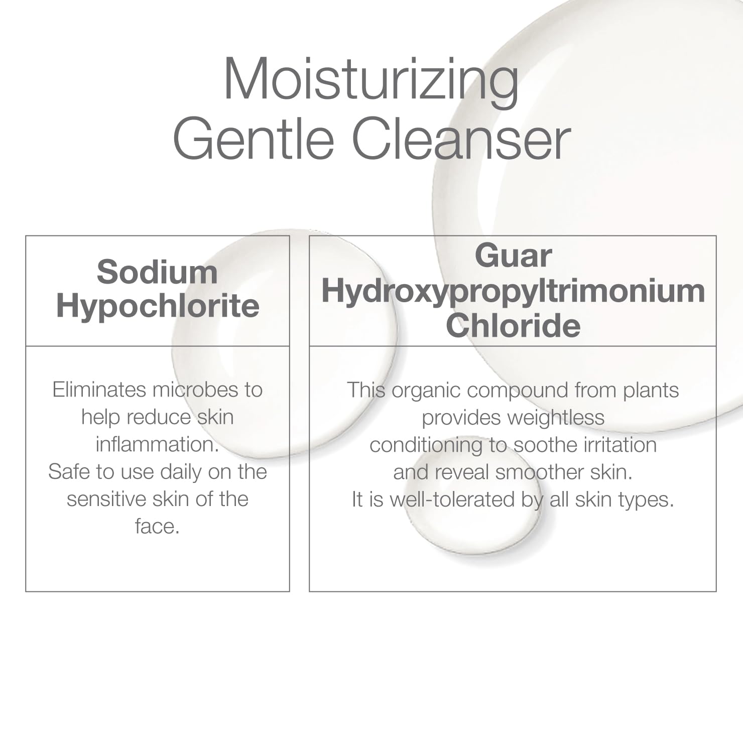 CLn cleanser in hand during application illustrating gentle lather