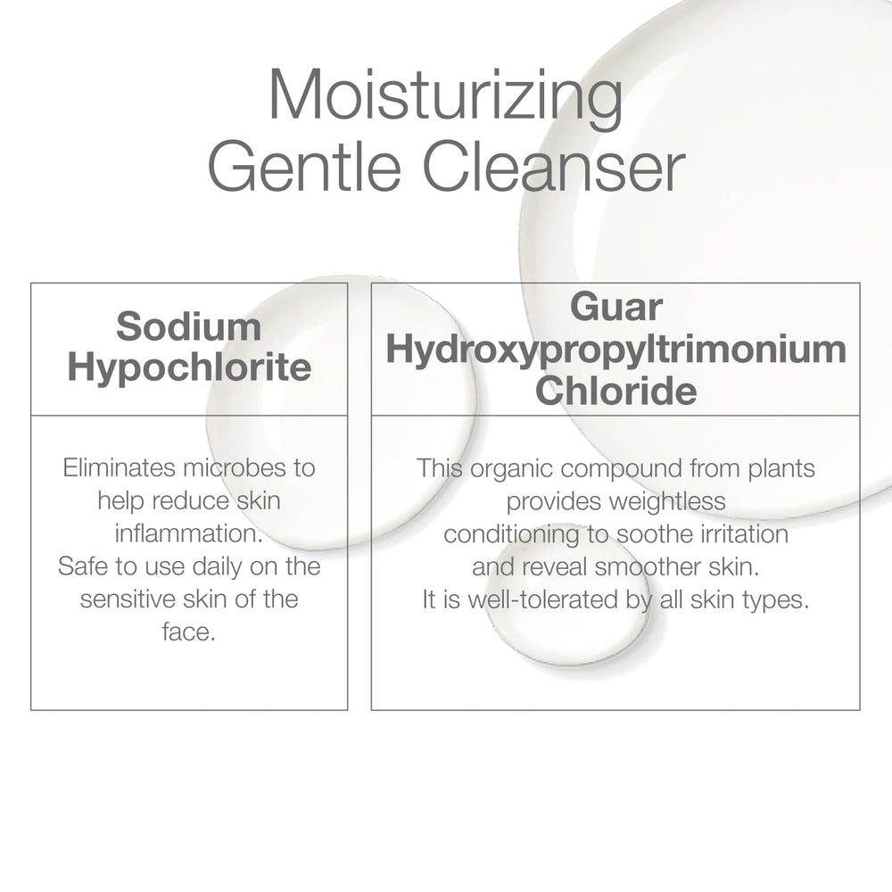 CLn cleanser in hand during application illustrating gentle lather