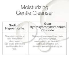 CLn cleanser in hand during application illustrating gentle lather