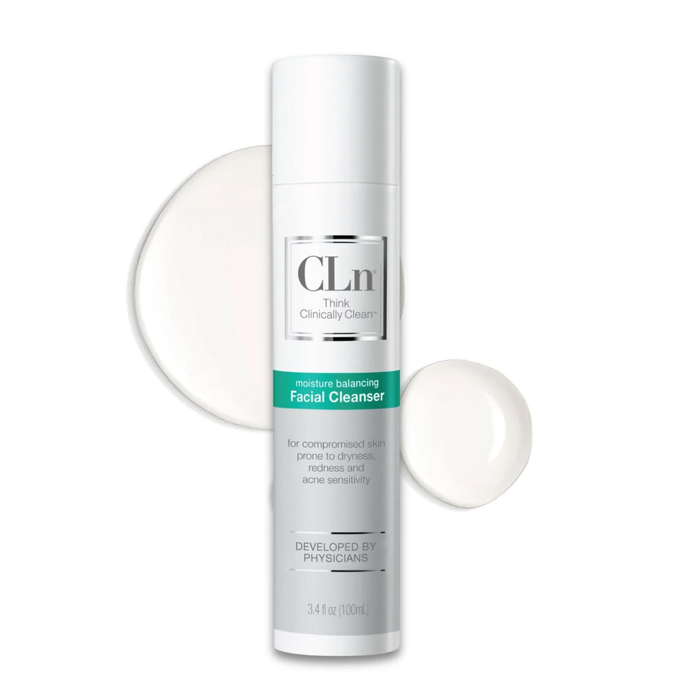 CLn cleanser front packaging showing gentle formulation and size