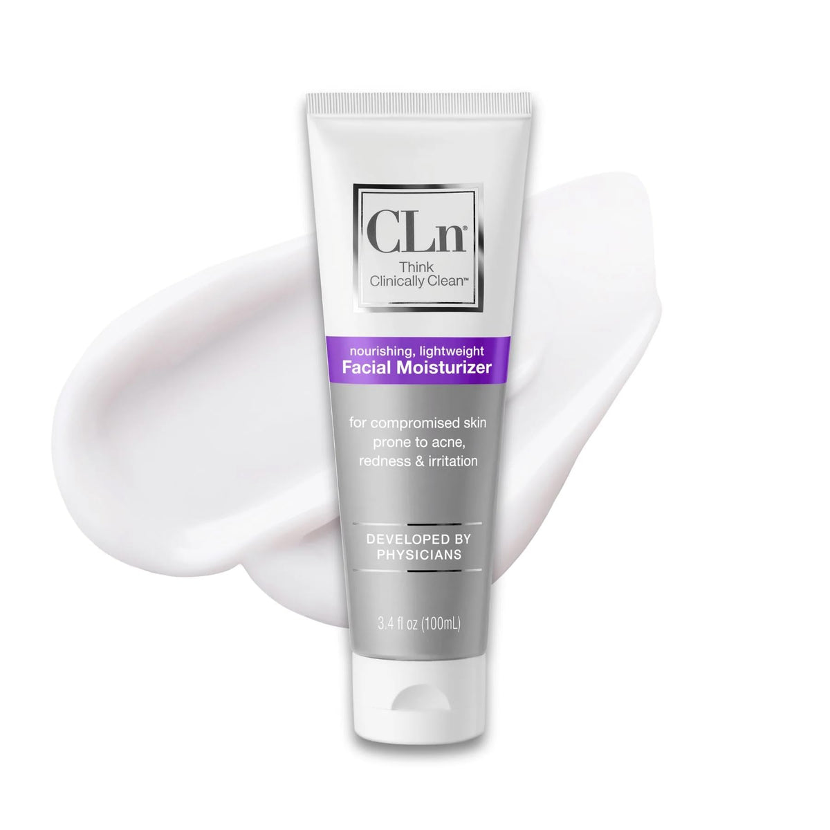CLn front packaging showing soothing moisturizer and clear labeling