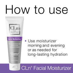 CLn tube held in hand to show 3.4 oz size and travel-friendly benefit