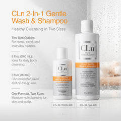 Clear ingredients panel of CLn showing no parabens or dyes benefit