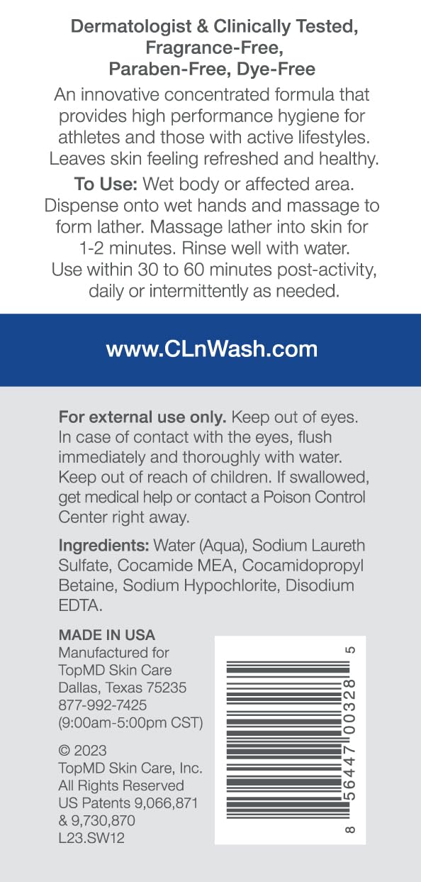 CLn SportWash dispensing pump demonstrating easy, controlled usage