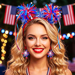 CLOACE headband side profile showing balanced tinsel and secure band benefit