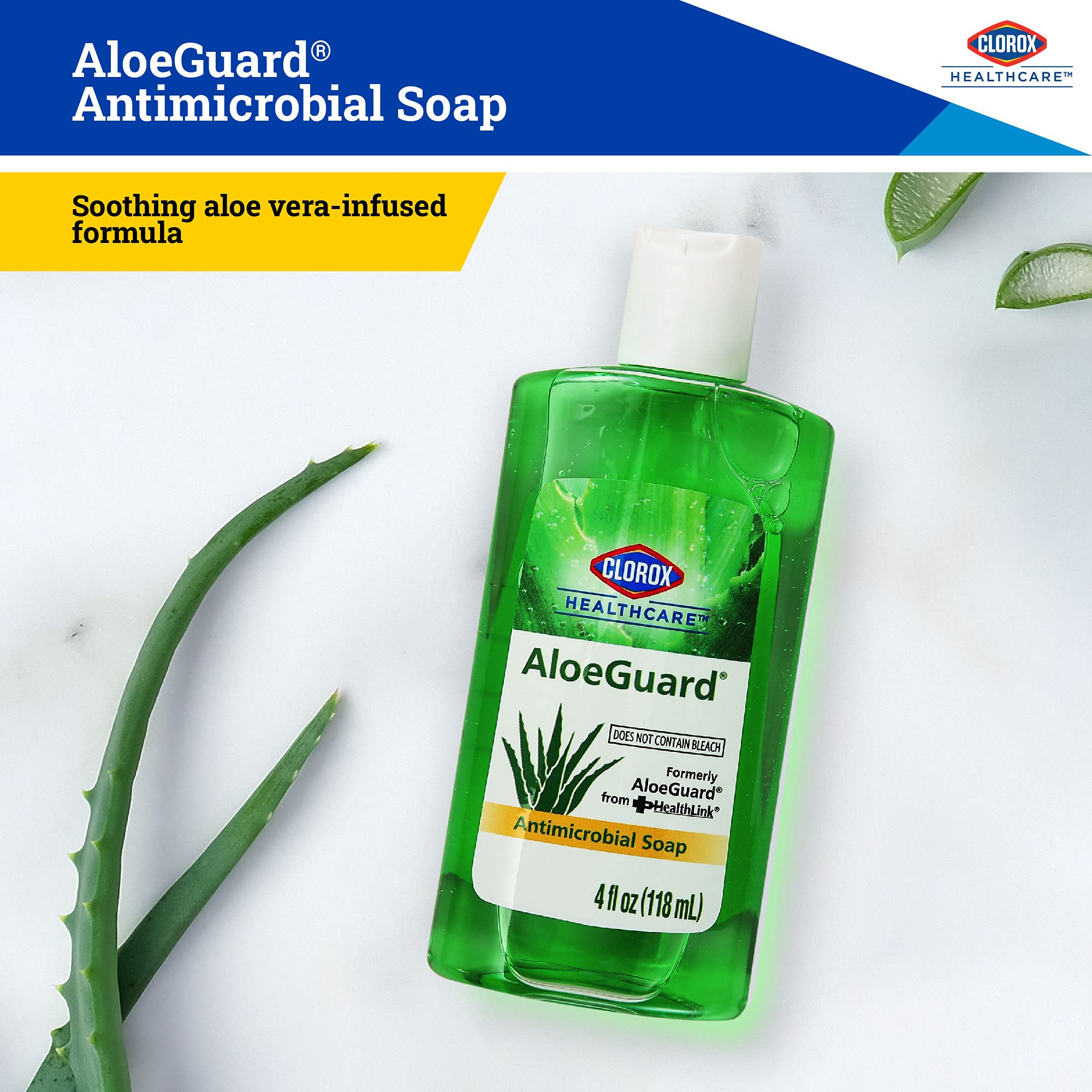 Clorox AloeGuard foam texture dispensed from pump demonstrating gentle moisturizing