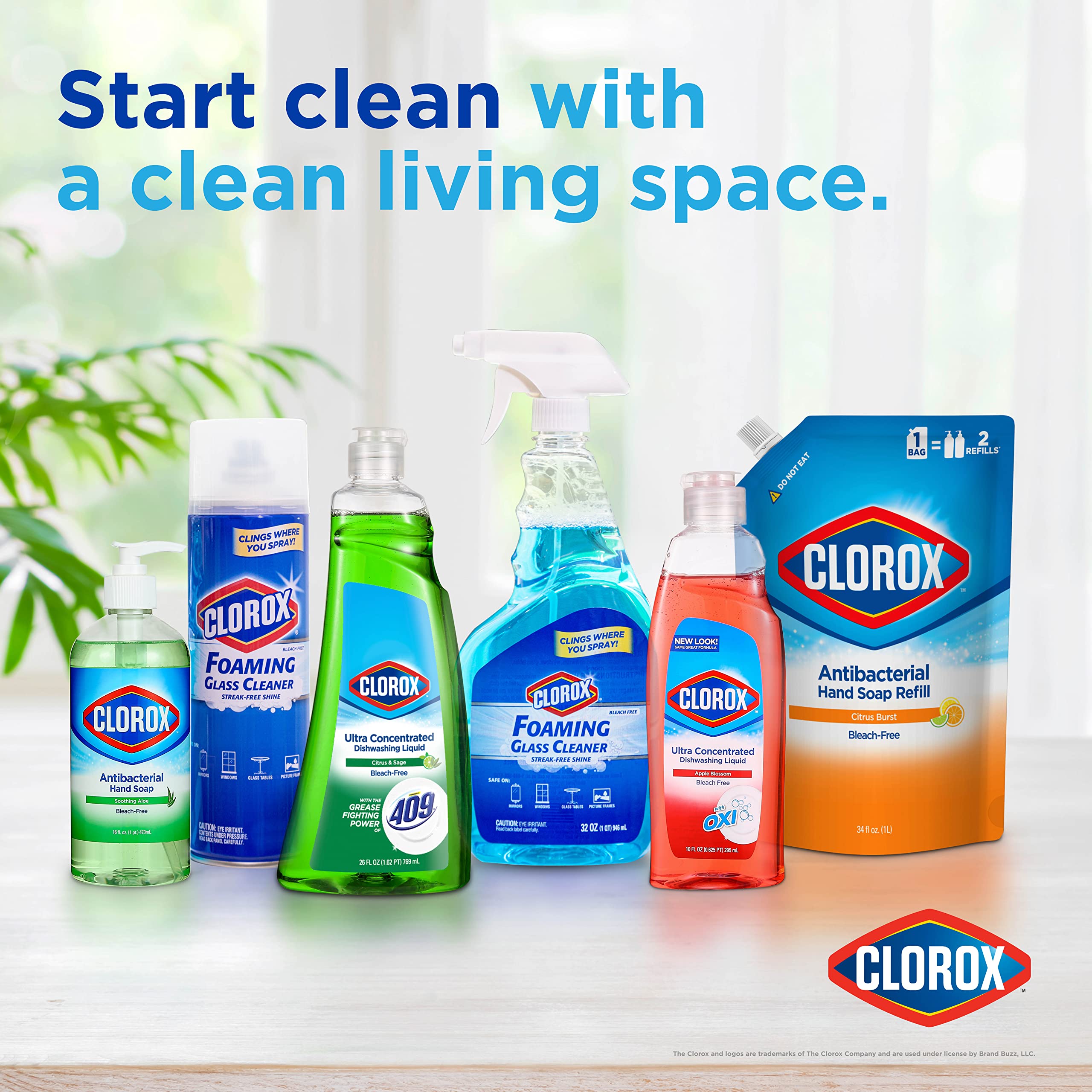 Clorox label close-up with ingredients and directions, helps safe and correct usage