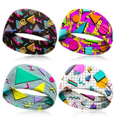 clothmile front packaging showing four neon headbands and color variety benefits
