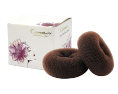 CLOTHOBEAUTY side profile low chignon showing smooth, elegant finish