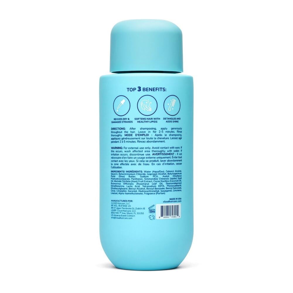 Cloud Haircare cream texture close-up illustrating smooth, hydrating consistency