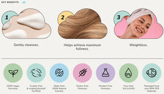 Cloud Haircare shampoo foam texture close-up showing lightweight lather