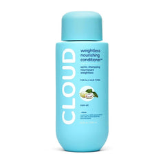 Cloud Haircare front bottle showing product branding and lightweight promise