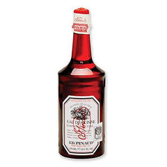 Clubman front bottle showing label and size, highlights long-lasting 12.5 oz supply