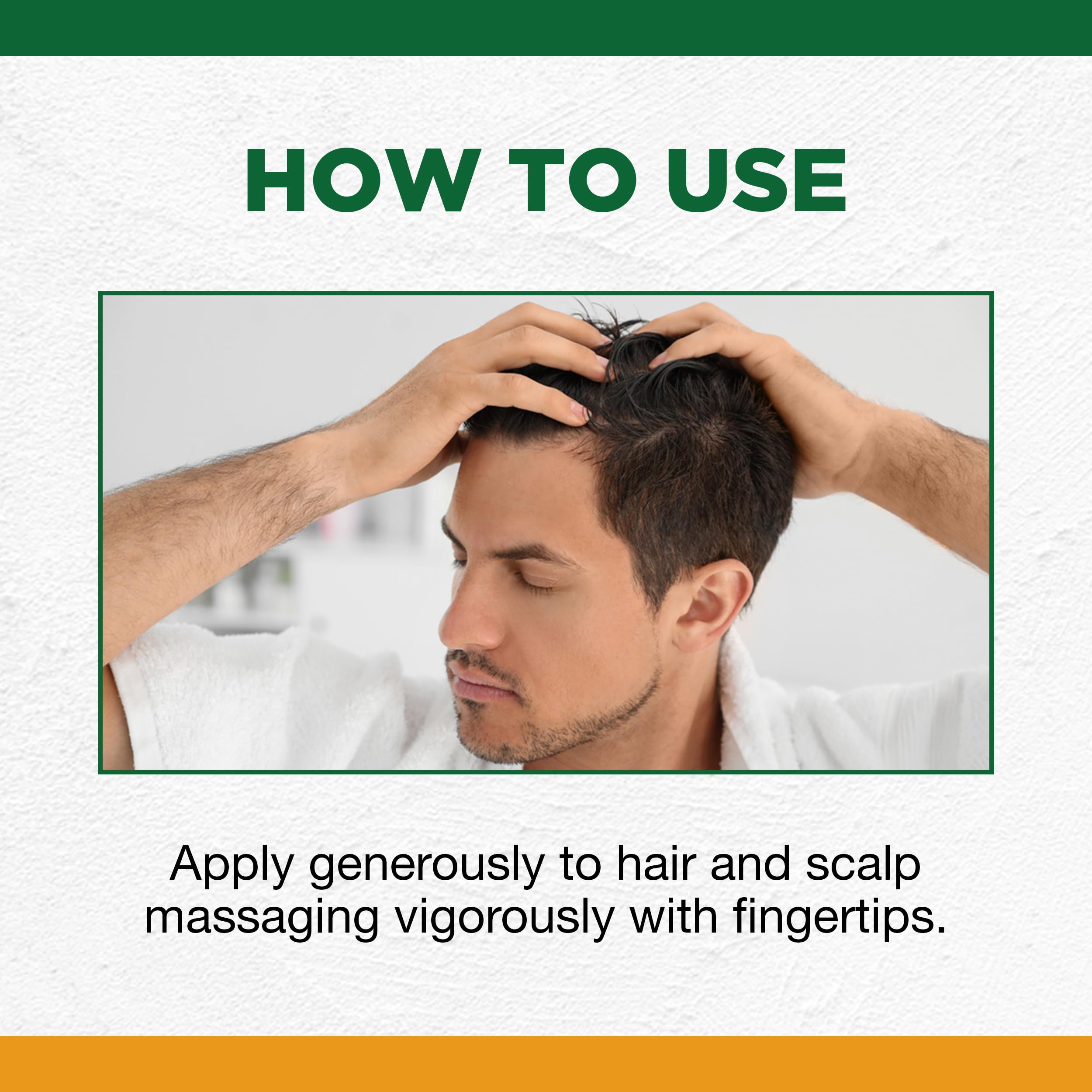Clubman application on scalp demonstrating massage absorption and refresh