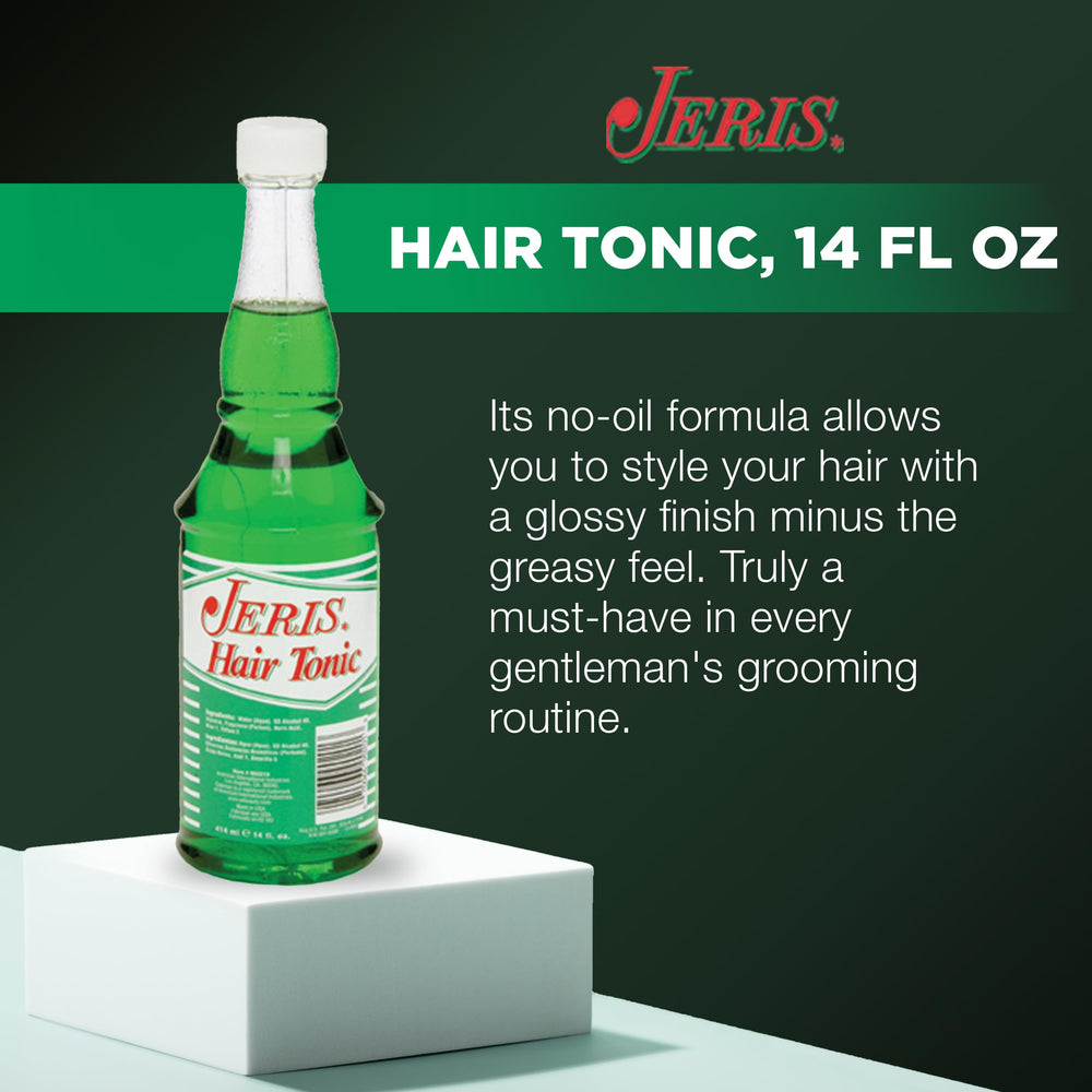 Clubman Jeris pouring tonic texture illustrating lightweight conditioning