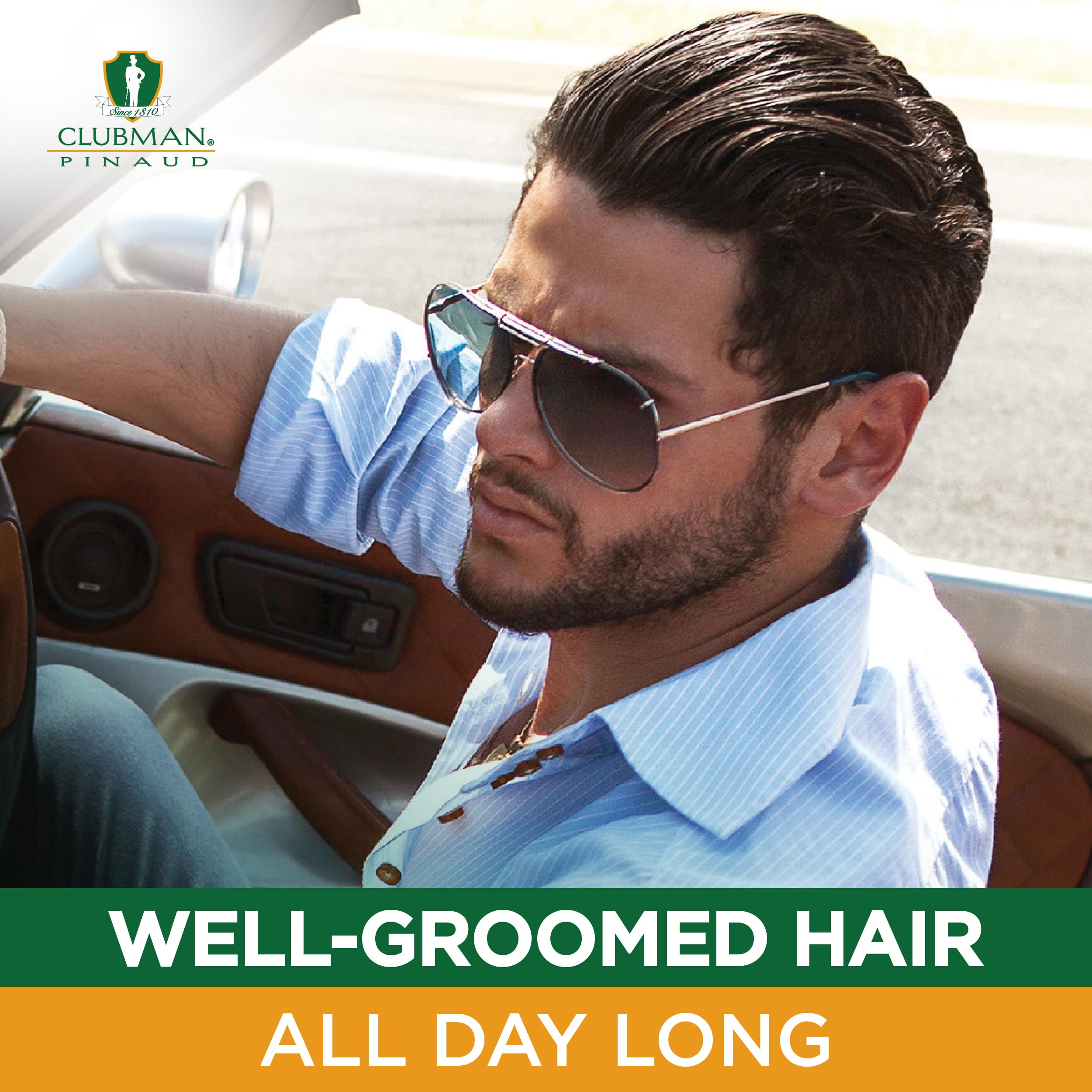 Clubman Pinaud close-up gel texture highlighting smooth high-shine finish