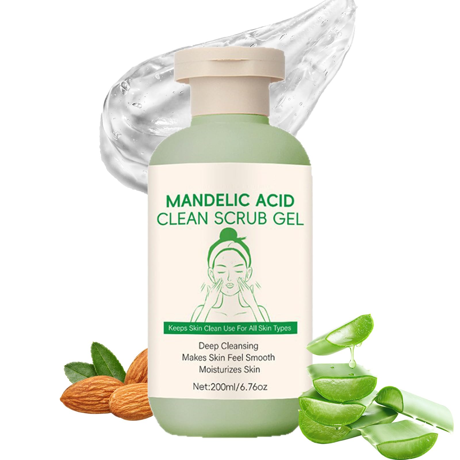 CLY AMS front packaging showing mandelic gel benefits and size