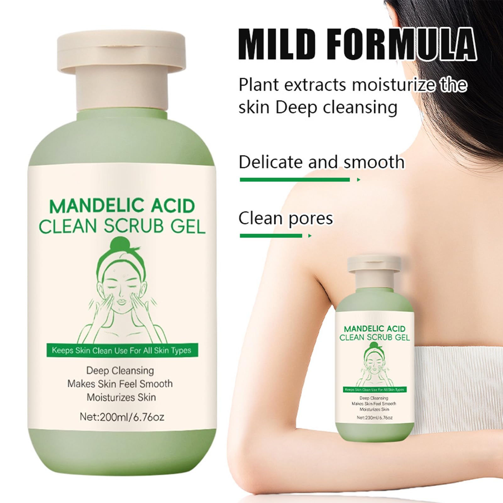 CLY AMS ingredient label detail showing mandelic acid and soothing agents