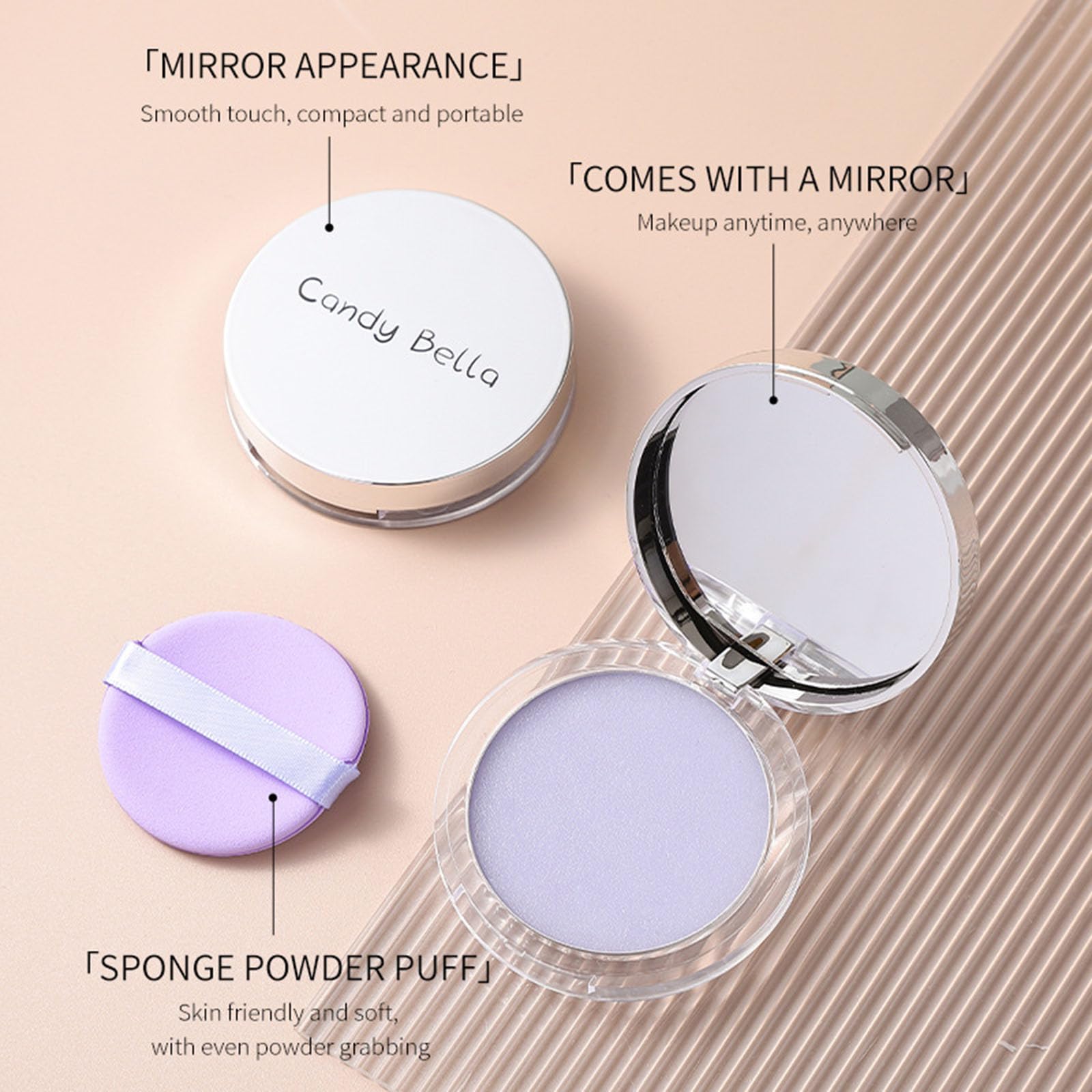 CLY AMS powder texture close-up revealing smooth blurring finish benefit