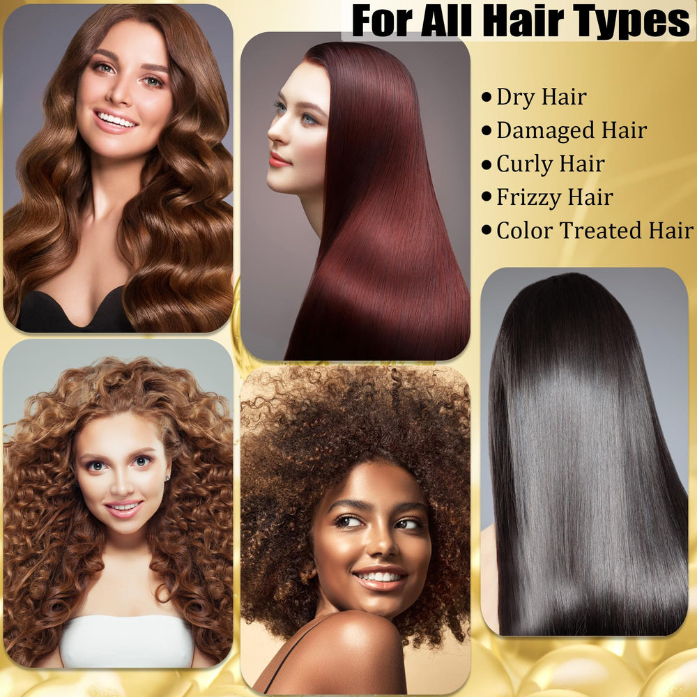 CMWGKBC before and after result with shinier, smoother hair demonstrating improved manageability