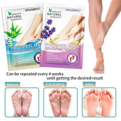 CMWGKBC before and after feet comparison showing softer heels after peel