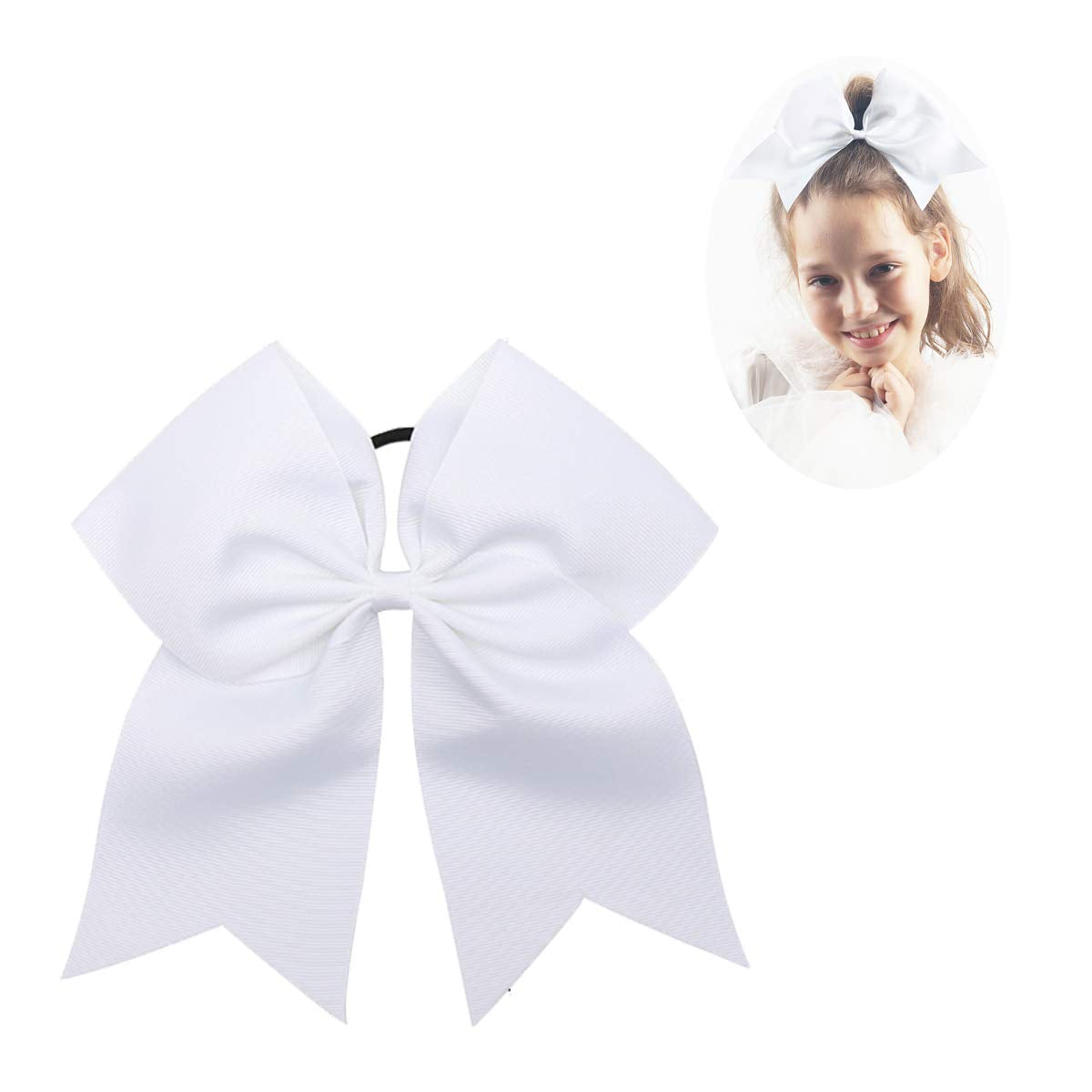 CN large white bow front view shows bold team visibility