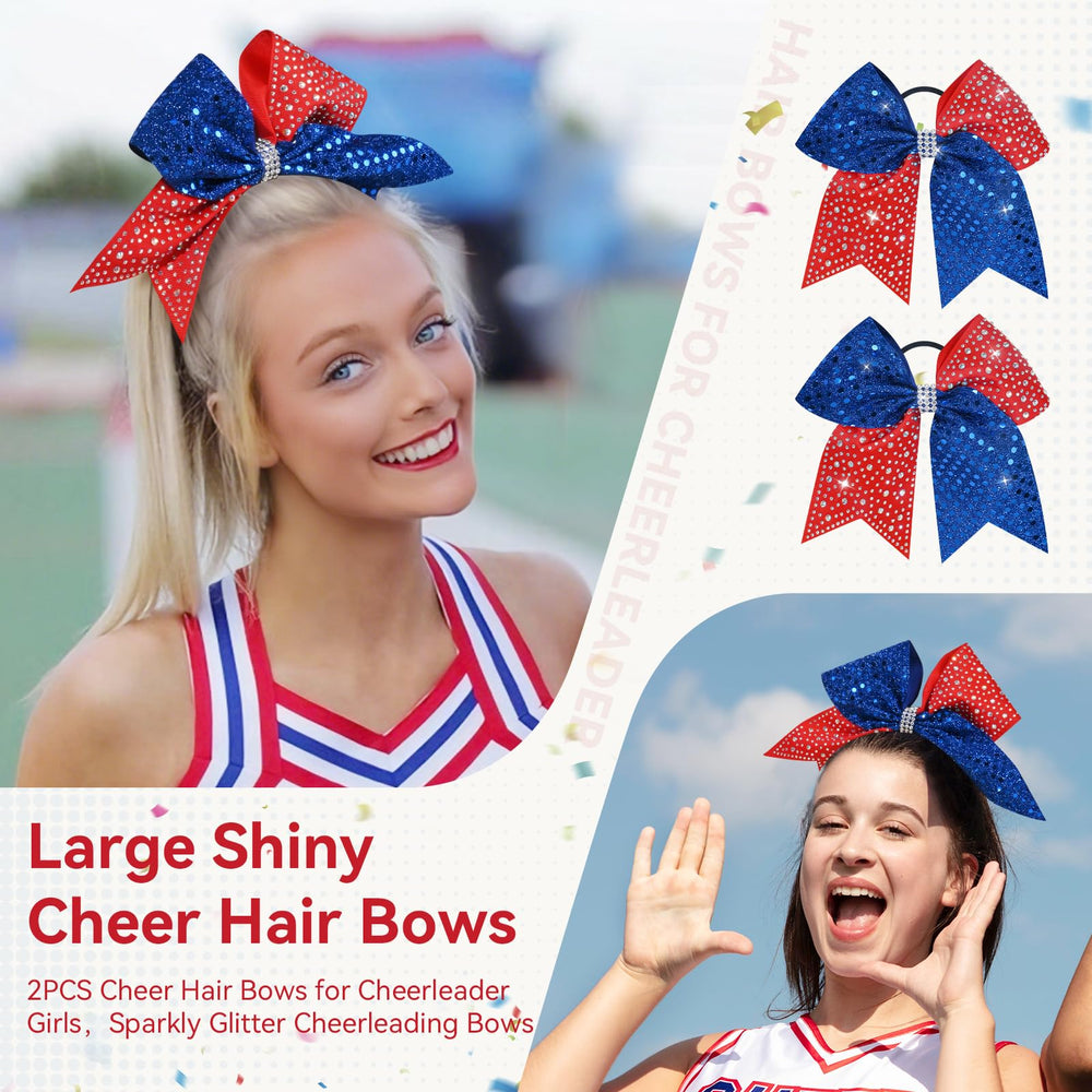 CN bow on ponytail demo demonstrating hold during cheer and movement