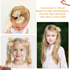 CN bow worn by child demonstrating sparkle and comfortable fit