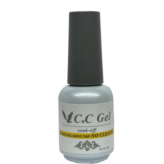 CNC GEL bottle front view showing the no-cleanse shine and professional finish