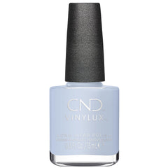 CND bottle front view showing Creekside baby blue and glossy finish benefit