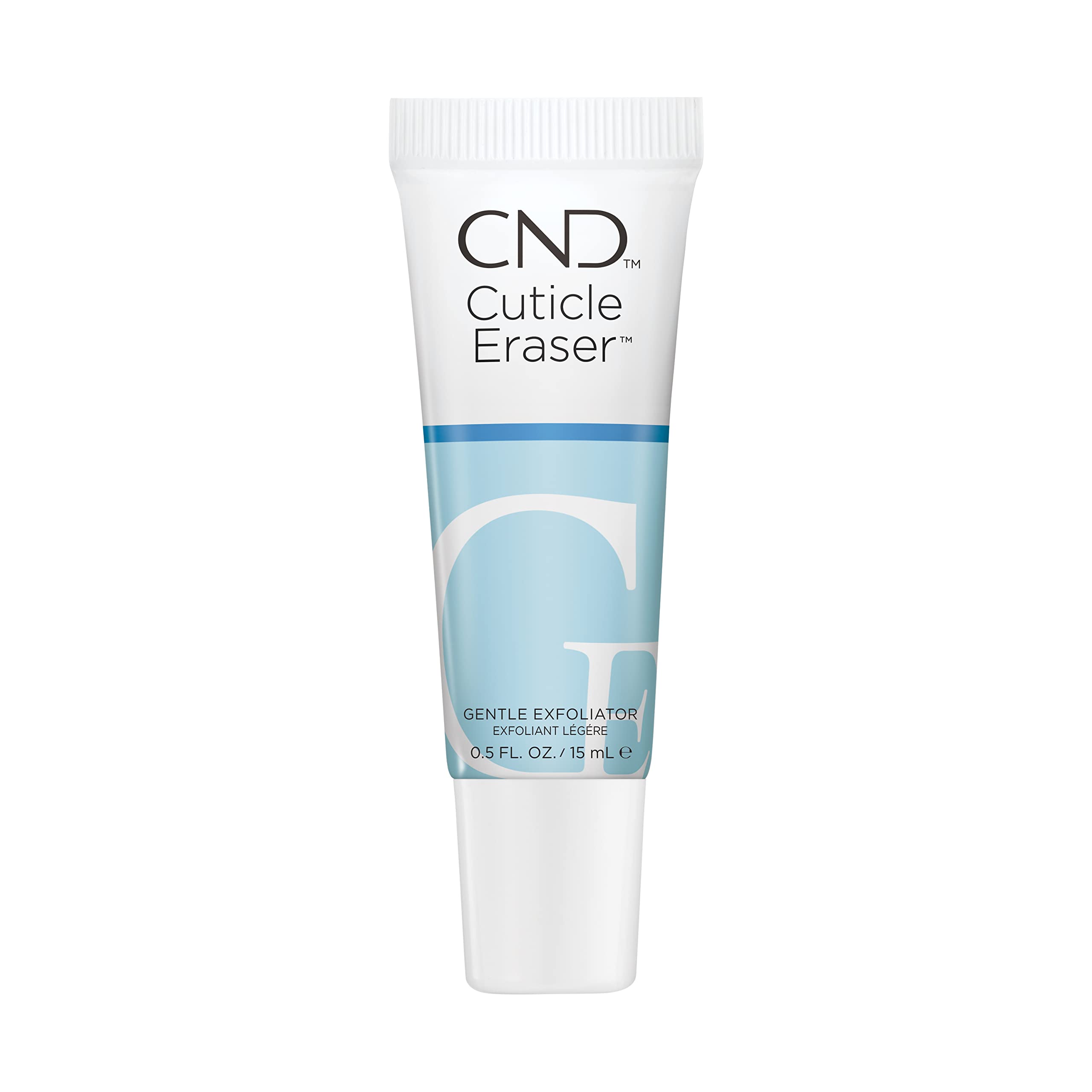 CND cuticle eraser open cap dispensing controlled amount for precise application