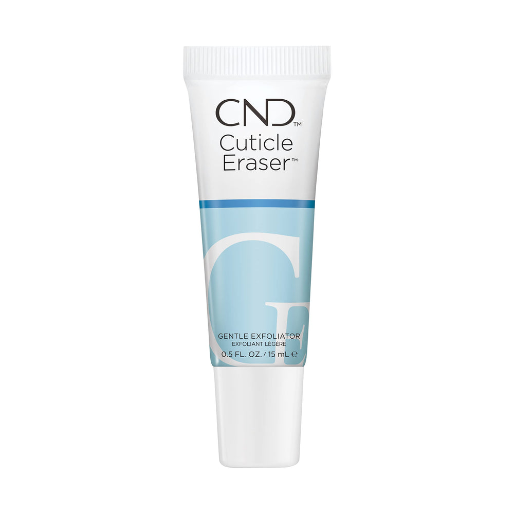 CND cuticle eraser open cap dispensing controlled amount for precise application