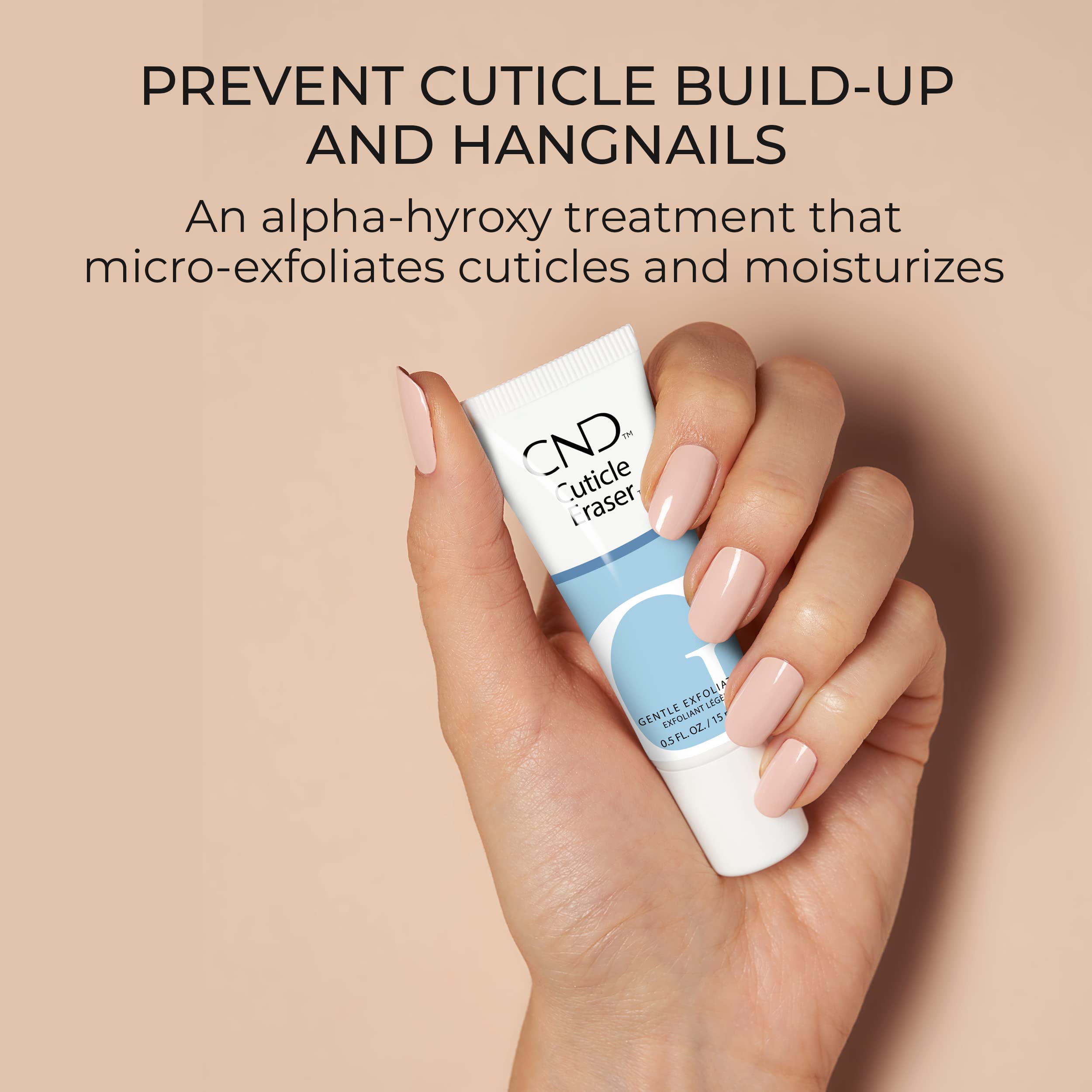 CND cuticle eraser texture close-up showing creamy gel consistency for quick absorption