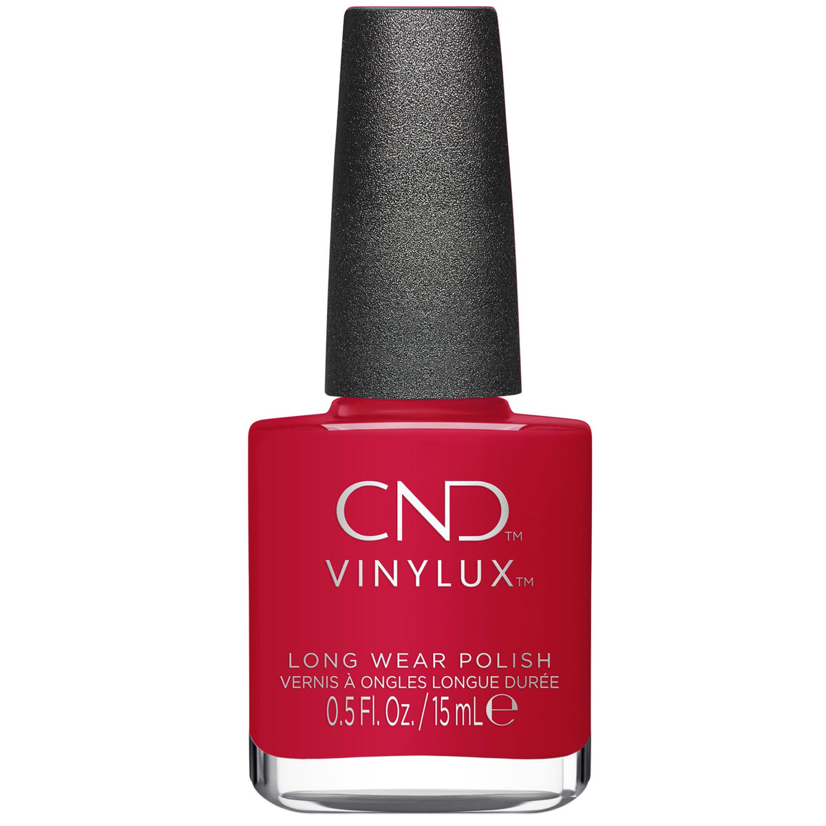 CND Lobster Roll front bottle view showing rich red-orange color and packaging benefit