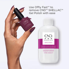 Cotton saturated with CND remover for nail wraps, shows safe soak benefit