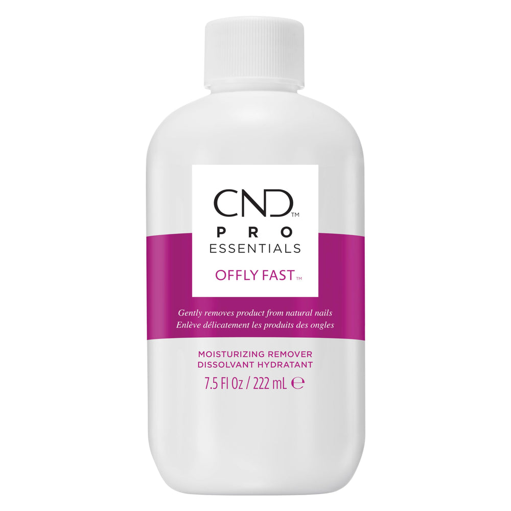 CND bottle front view showing label and size, highlights professional remover benefit